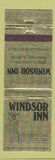 Matchbook Cover - Windsor Inn Rosemont IL