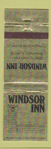 Matchbook Cover - Windsor Inn Rosemont IL
