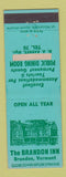 Matchbook Cover - Brandon Inn VT EDITED