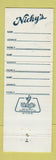 Matchbook Cover - Nicky's Restaurant Lounge Alexandria VA