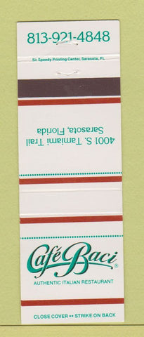 Matchbook Cover - Cafe Baci Italian Sarasota FL