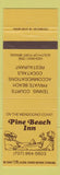 Matchbook Cover - Pine Beach Inn Fort Bragg CA