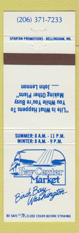 Matchbook Cover - Bay Center Market Birch Bay WA
