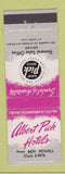 Matchbook Cover - Albert Pick Hotels General Sales Office Chicago IL