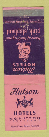Matchbook Cover - Hutson Hotels WORN