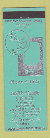 Matchbook Cover - Carter Machine and Tool Rockford IL