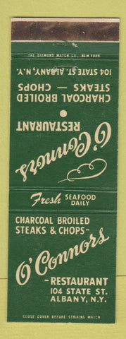 Matchbook Cover - O'Connors Restaurant Albany NY