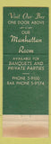 Matchbook Cover - O'Connors Restaurant Albany NY