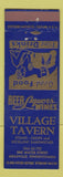 Matchbook Cover - Village Tavern Meadville PA BLUE