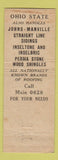 Matchbook Cover - Perma Stone Ohio State Remodelers Cleveland OH WEAR