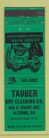 Matchbook Cover - Tauber Dry Cleaning Altoona PA