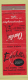 Matchbook Cover - Bardelli's Restaurant San Francisco CA WEAR