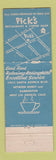 Matchbook Cover - Pick's Restaurant West Los Angeles CA WEAR