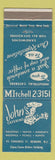 Matchbook Cover - John's Catering Service Newark NJ