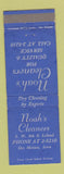 Matchbook Cover - Noah's Cleaners Des Moines IA