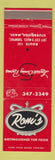 Matchbook Cover - Roni's Restaurant Sturbridge MA