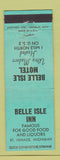 Matchbook Cover - Belle Isle Inn Motel St Ignace MI WEAR