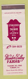 Matchbook Cover - Flanders Valley Farms NJ