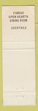 Matchbook Cover - The Stowe House Brunswick ME