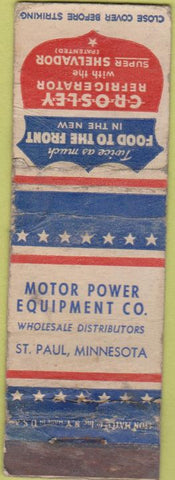 Matchbook Cover - Crosley Refrigerator ST Paul MN POOR