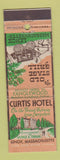 Matchbook Cover - Curtis Hotel Lenox MA Ye Old Stage Grill