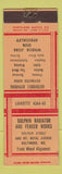 Matchbook Cover - Dolphin Radiator Fender Works Baltimore MD WEAR