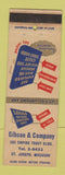 Matchbook Cover - Gibson & Company Loans St Joseph MO WEAR