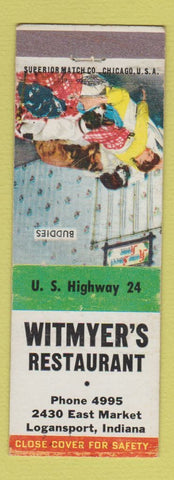 Matchbook Cover - Witmyer's Restaurant Logansport IN