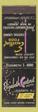 Matchbook Cover - Elizabeth Carteret Hotel Elizabeth NJ