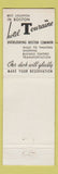 Matchbook Cover - Elizabeth Carteret Hotel Elizabeth NJ