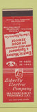 Matchbook Cover - Liberty Electric Providence RI WEAR