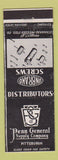 Matchbook Cover - Penn General Supply Company Pittsburgh PA Unbrako Screws