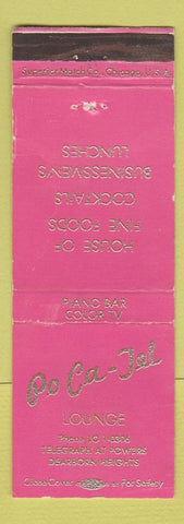 Matchbook Cover - Po Ca Tel Lounge Dearborn Heights MI WEAR
