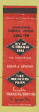Matchbook Cover Morris Plan St Joseph MO Financial Service Max Tripp Bethany MO
