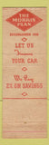 Matchbook Cover Morris Plan St Joseph MO Financial Service Max Tripp Bethany MO