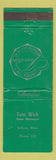 Matchbook Cover - Investors Diversified Service Tom Wick Delano MN WORN