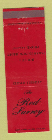 Matchbook Cover - Red Surrey Paramus NJ