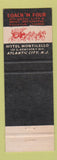Matchbook Cover - Hotel Jefferson Atlantic City NJ