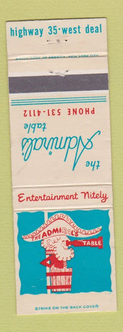 Matchbook Cover - Admiral's Table West Deal