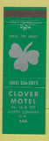 Matchbook Cover - Clvoer Motel North Conway NH