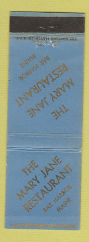 Matchbook Cover - Mary Jane Restaurant Bar Harbor ME WEAR