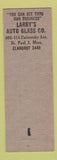 Matchbook Cover - Larry's Auto Glass Radiators St Paul MN