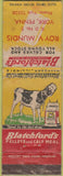 Matchbook Cover - Blatchford Cattle Feed York PA WORN