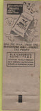 Matchbook Cover - Blatchford Cattle Feed York PA WORN