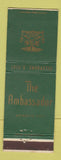 Matchbook Cover - Ambassador Hotel Atlantic City NJ