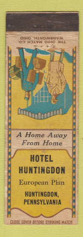 Matchbook Cover - Hotel Huntingdon PA WEAR