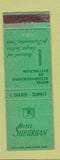 Matchbook Cover - Hotel Suburban East Orange Summit NJ WEAR