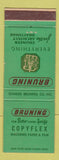 Matchbook Cover - Bruning Copy Machines Paper Film