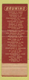 Matchbook Cover - Bruning Copy Machines Paper Film