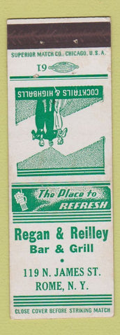 Matchbook Cover - Regan & Reilley Bar Grill Rome NY